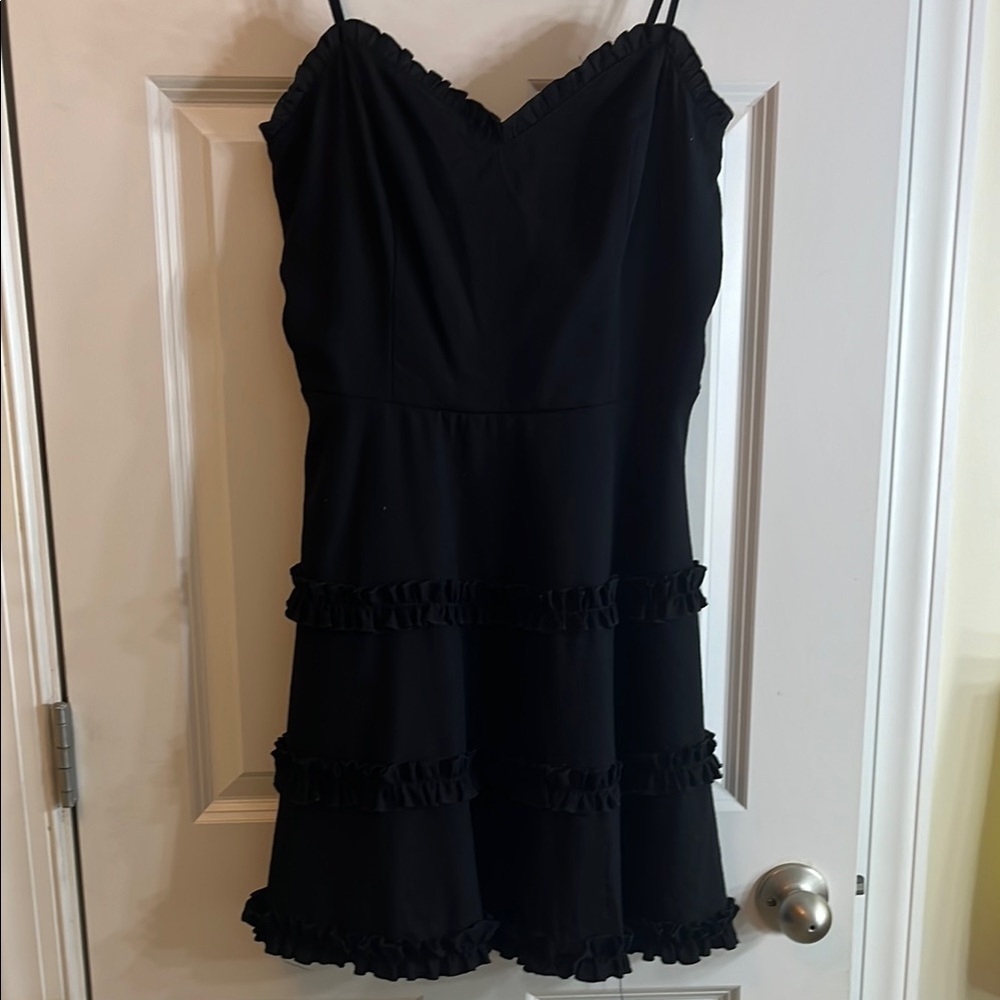 Altar'd State Black Tiered Mini Sundress